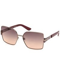 Guess - Gu00357 36F Sunglasses Metal Butterfly Normal - Lyst