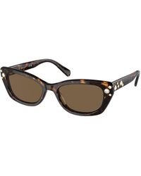 Swarovski - Sk6019 100273 Sunglasses Acetate Pillow Normal - Lyst