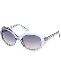 Guess - Gu00287 90W Sunglasses Injected Round Normal - Lyst