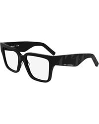 KARL LAGERFELD - Kl6201 001 Optical Frames Acetate Squared Normal - Lyst