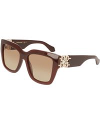 Ferragamo - Sf2083Se 210 Sunglasses Acetate Squared Normal Shaded - Lyst