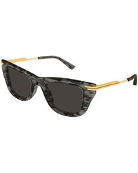 Bottega Veneta - Bv1369S 003 Sunglasses Acetate Squared - Lyst