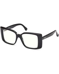 Max Mara - Mm5231-B 001 Optical Frames Acetate Squared Normal - Lyst