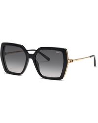 Chopard - Sch404S 700 Sunglasses Acetate Smoke Squared Anti-Glare Nuanced - Lyst