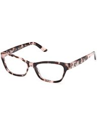 Guess - Gu50353 074 Optical Frames Acetate Squared Normal - Lyst