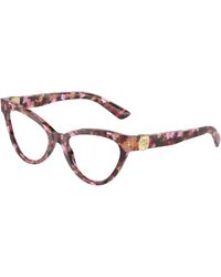 Dolce & Gabbana - Dg3394 3440 Optical Frames Acetate Transparent Cat Eye Normal - Lyst