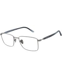 Giorgio Armani - Ar5150 3006 Optical Frames Steel Transparent Squared Normal - Lyst