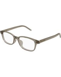 Saint Laurent - Sl M151/J 004 Optical Frames Acetate Transparent Squared - Lyst