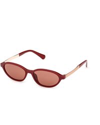MAX&Co. - Mo0158 66E Sunglasses Injected Round Normal - Lyst