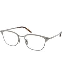 Prada - Pr D54V 28P1O1 Optical Frames Metal Transparent Squared Normal - Lyst