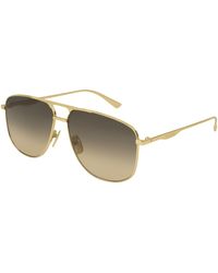 Gucci - Gg0336S 001 Sunglasses Metal Pilot Normal - Lyst