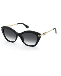 Twinset - Stw148 700 Sunglasses Acetate Smoke Butterfly Normal Nuanced - Lyst