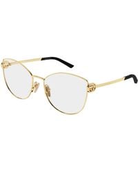 Gucci - Gg2049O 004 Optical Frames Metal Transparent Butterfly - Lyst