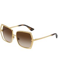 Dolce & Gabbana - Dg2306 02/13 Sunglasses Metal Butterfly Normal Shaded - Lyst