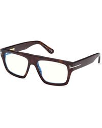 Tom Ford - Ft6084-B 052 Optical Frames Acetate Squared Normal - Lyst