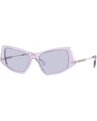 Burberry - Be4408 40951A Sunglasses Acetate Geometric Normal - Lyst