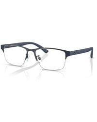 Emporio Armani - Ea1138 3018 Optical Frames Metal Transparent Pillow Normal - Lyst