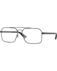 Versace - Ve1326 1527 Optical Frames Steel Transparent Squared Normal - Lyst
