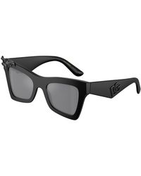 Dolce & Gabbana - Dg4434 25256G Sunglasses Acetate Cat Eye Normal Mirror - Lyst