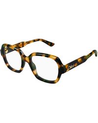 Chloé - Ch0341O 002 Optical Frames Acetate Transparent Geometric - Lyst