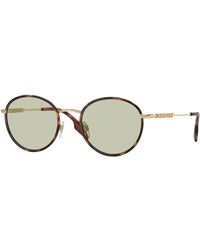 Burberry - Be3148D 1109/2 Sunglasses Metal Round Normal - Lyst