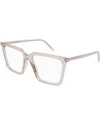 Saint Laurent - Sl 474 Opt 003 Optical Frames Acetate Transparent Butterfly - Lyst