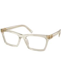 Miu Miu - Mu 04Wv 12U1O1 Optical Frames Acetate Squared Normal - Lyst