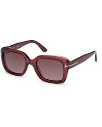 Tom Ford - Ft1283 Natalia-02 69T Sunglasses Acetate Squared Normal - Lyst