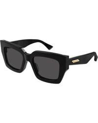 Bottega Veneta - Bv1212S 001 Sunglasses Acetate Squared Normal - Lyst