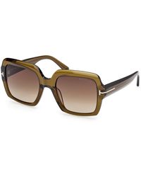 Tom Ford - Ft1082 Kaya 51F Sunglasses Acetate Squared Normal - Lyst