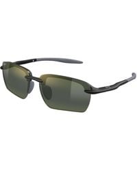Maui Jim - Mj0337Sa 001 Occhiali Da Sole Bio-Iniettato Verde Geometrica - Lyst