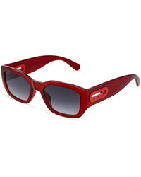 Furla - Sfub07 07Ed Sunglasses Injected Smoke Geometric Normal Nuanced - Lyst
