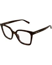 Saint Laurent - Sl 911 003 Optical Frames Acetate Transparent Cat Eye - Lyst