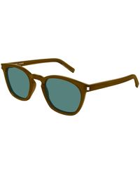 Saint Laurent - Sl 28 059 Sunglasses Acetate Squared - Lyst