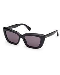 Max Mara - Mm0171 Elizabeth 01A Sunglasses Acetate Smoke Cat Eye Normal - Lyst