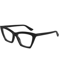 McQueen - Am0536O 001 Optical Frames Acetate Transparent Cat Eye - Lyst