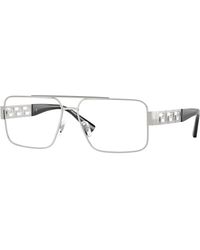 Versace - Ve1308 1001 Optical Frames Steel Pillow Normal - Lyst