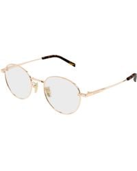 Gucci - Gg2004Oa 001 Optical Frames Metal Transparent Round - Lyst
