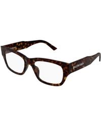 Balenciaga - Bb0450O 002 Optical Frames Acetate Transparent Squared - Lyst