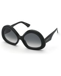 Nina Ricci - Snr403 700 Sunglasses Acetate Smoke Geometric Normal Shaded - Lyst