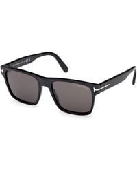 Tom Ford - Ft1205 Calder 01A Sunglasses Acetate Smoke Squared Normal - Lyst