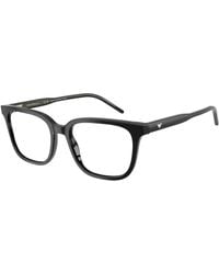 Emporio Armani - Ea3258 6257 Optical Frames Acetate Squared Normal - Lyst