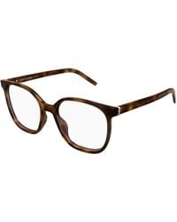 Saint Laurent - Sl M155 002 Optical Frames Acetate Transparent Cat Eye - Lyst