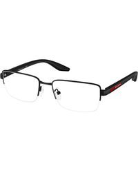 Prada Linea Rossa - Ps 51Sv Dg01O1 Optical Frames Metal Pillow Normal - Lyst
