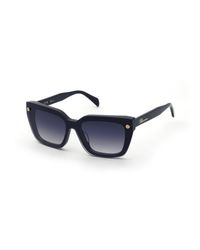 Blumarine - Ubm881 700 Optical Frames Acetate Smoke Squared Normal Nuanced - Lyst