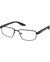 Prada Linea Rossa - Ps 52Rv Dg01O1 Optical Frames Metal Squared Normal - Lyst