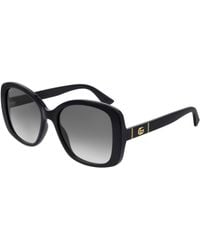 Gucci - Gg0762S 001 Sunglasses Injected Squared Normal Shaded - Lyst