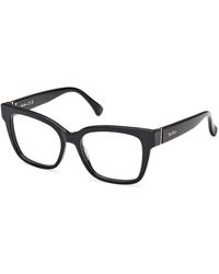 Max Mara - Mm5205 001 Optical Frames Acetate Round Normal - Lyst