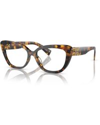 Miu Miu - Mu 05Vv Vau1O1 Optical Frames Acetate Transparent Cat Eye Normal - Lyst