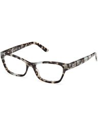 Guess - Gu50353 086 Optical Frames Acetate Squared Normal - Lyst
